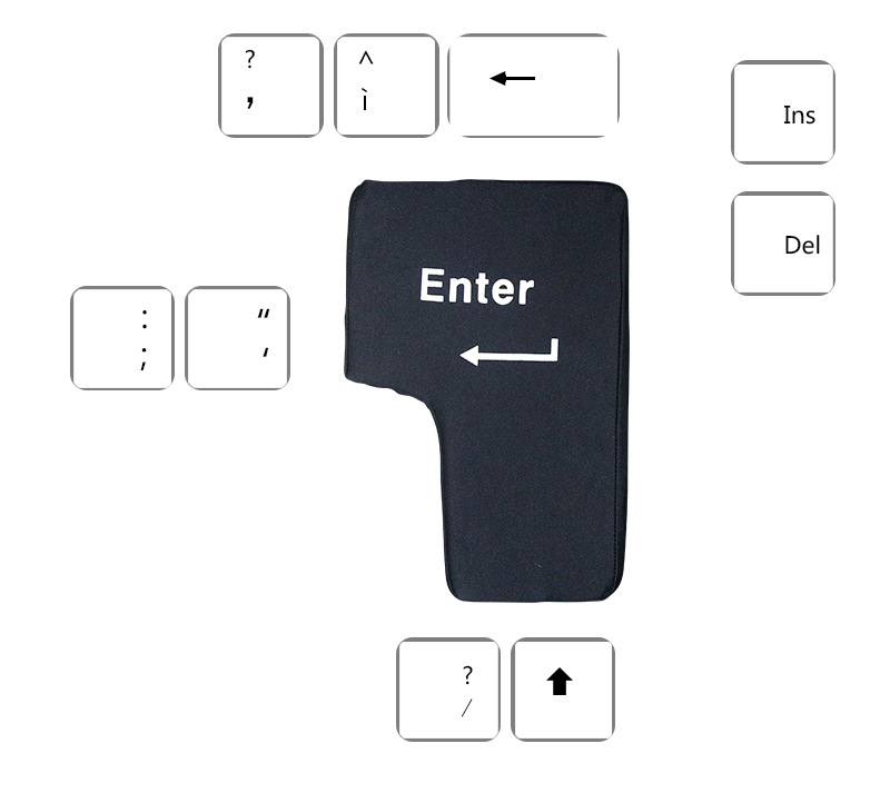 USB-Connected Big Enter Key